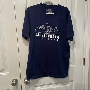 Ladies NFL Dallas Cowboys Navy Graphic T‑Shirt